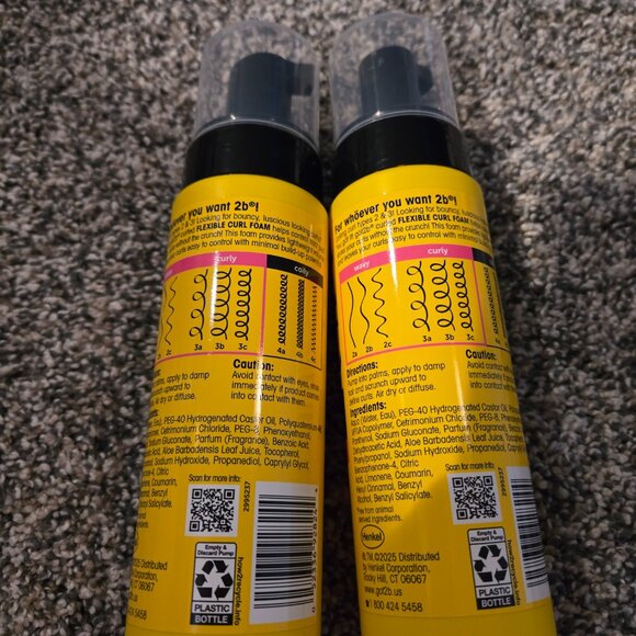 New Lot of 2 Got2B Flexible Curl Foam 6.7oz. - Picture 2 of 2